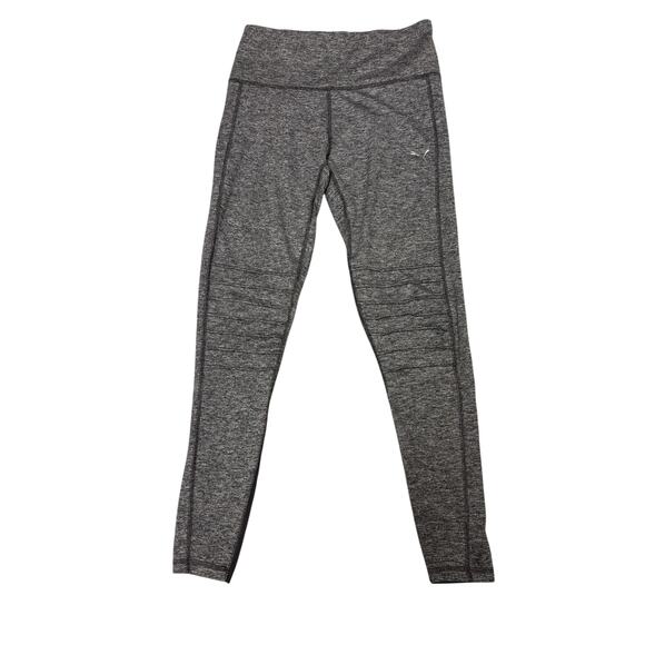 Puma Women's Colorblock Leggings Size XL Grey Black High Rise Athleisure Running - Picture 1 of 4